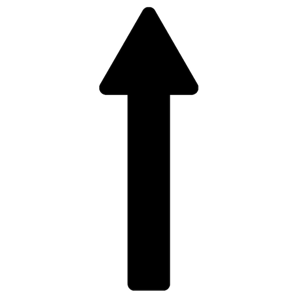 Identity Group Straight Arrow, Black, 15" 8609BK
